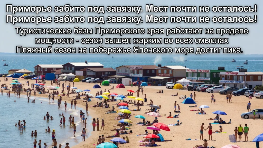 Приморье забито под завязку. Мест почти не осталось!